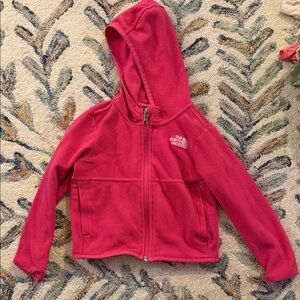 The North Face Kids Bright Pink Fleece Hoodie